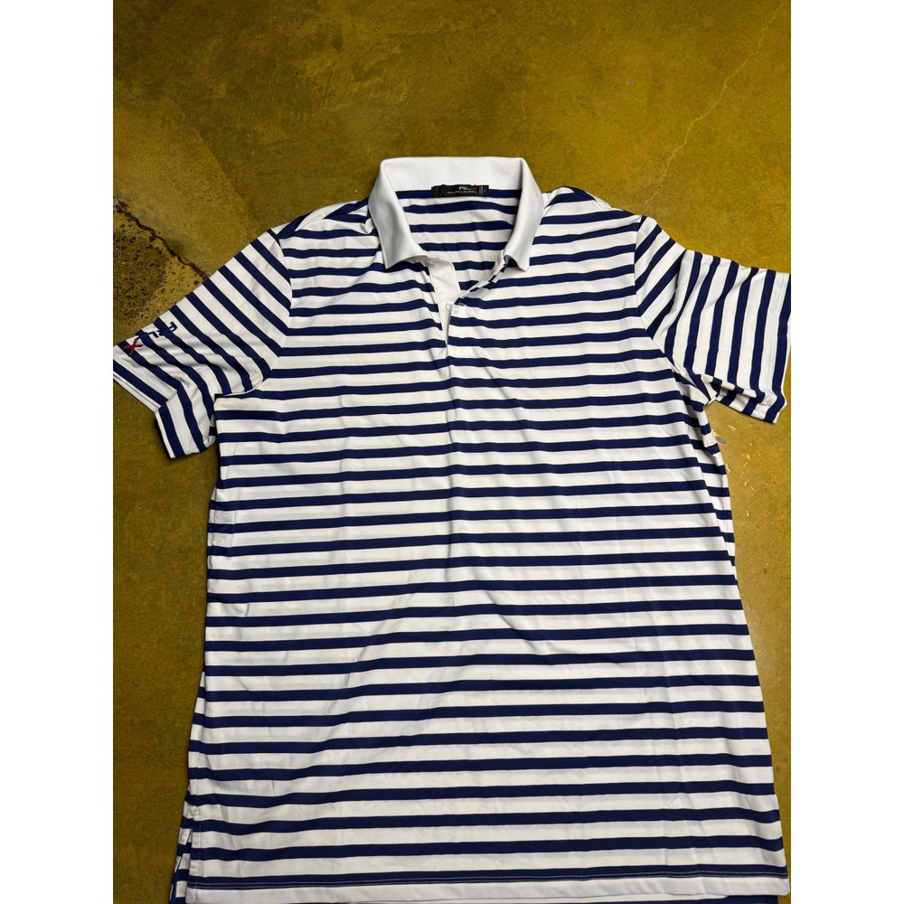 Bundle RLX Ralph Lauren Mens Striped Golf Polo Shirts, Size L, Sport, Athletic - Picture 12 of 13